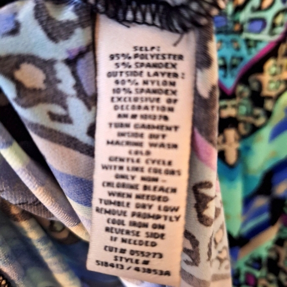 💕 3/$15 "Beige" Blue Dress Large like new - Picture 2 of 8